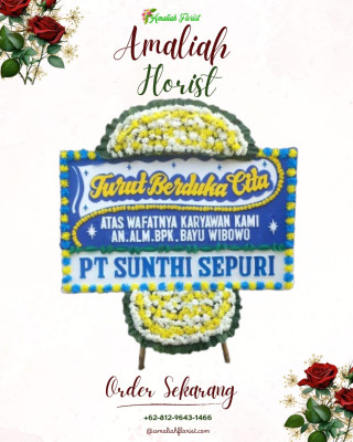 Papan Bunga Duka di Pondok Besi